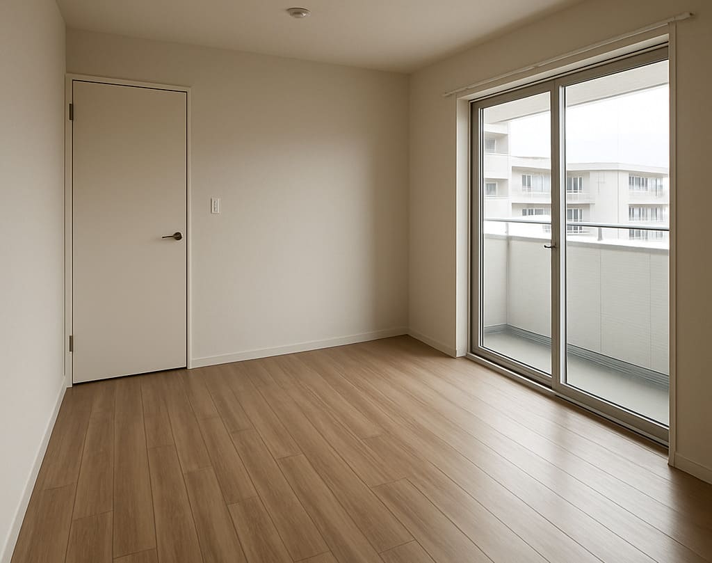 ルームAIでの生成例:通常の写真からモダンスタイルに - 施工前の空室写真